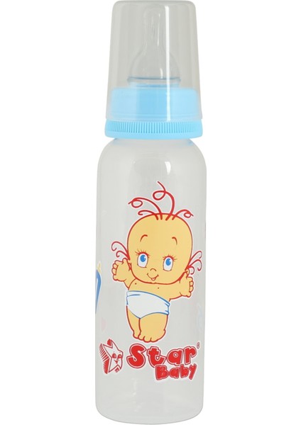 250 ml Mavi Klasik Biberon, Bebek Beslenme Için Güvenli ve Dayanıklı