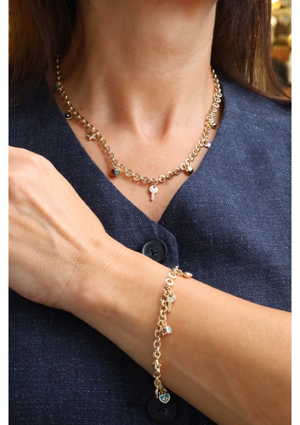 14 Ayar Altın Cetaş Eterna Zincir Set fırsatları