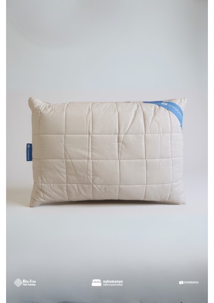 Uykucu Klasik Seri Luxury Wool Organic Alezli Yün Yastık 50 cm x 70 cm