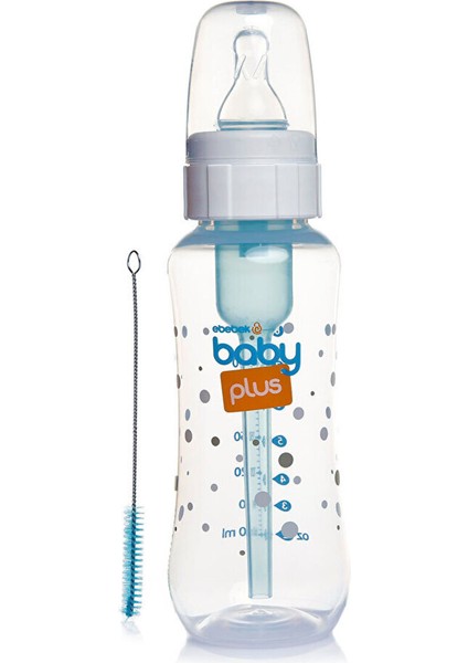 Mavi 240 ml Antikolik Pp Biberon, 0-6 Ay, Güvenli ve Şık Tasarım