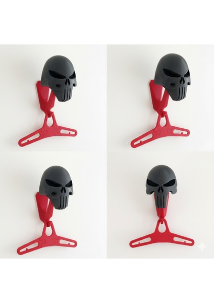 Dekoratif The Punisher Tasarım Kask Askılığı - Motosiklet Ekipman Standı fiyatları