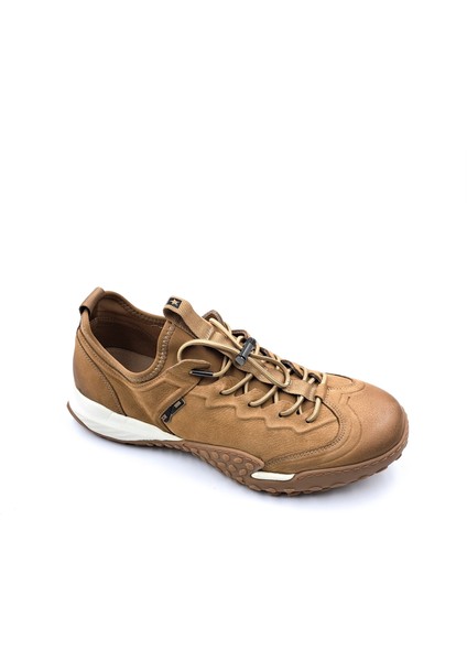 G25K537 Hafif ve Esnek Tasarım Hakiki Nubuk Deri Lastik Bağcıklı Erkek Camel Günlük Ayakkabı fırsatları