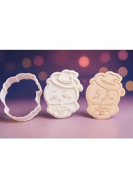 Cadılar Bayramı Kurabiye Kalıbı 2’li Set – Şapkalı Karakter Figürlü Kurabiye ve Şeker Hamuru