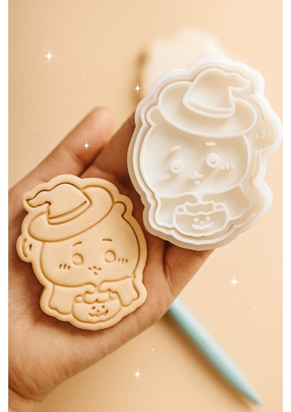 Cadılar Bayramı Kurabiye Kalıbı 2’li Set – Şapkalı Karakter Figürlü Kurabiye ve Şeker Hamuru modelleri