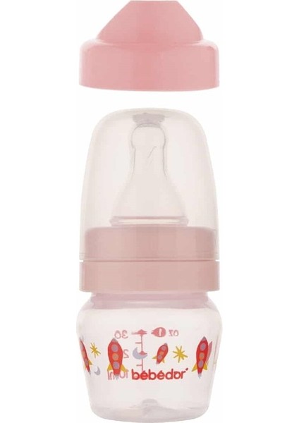 Mini Biberon ve Bardak Seti, 30 Ml, Şık Pembe Renk, Sağlıklı Kullanım