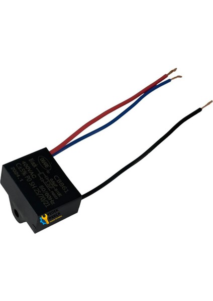 Vantilatörü Kondansatör 3 Kablolu (0.6µf ve 1.2µf Kapasitans)