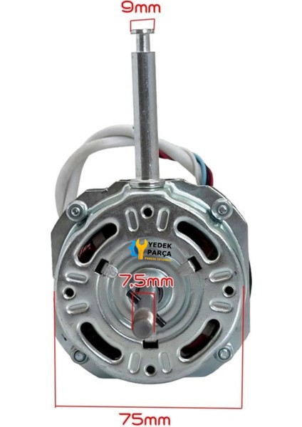 Kumtel Uyumlu Mili 10MM - Dişli Vantilatör Motoru modelleri