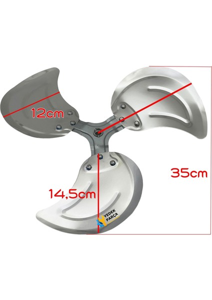 Premier Uyumlu PRV-1826 Metal Vantilatör Pervanesi fiyatları