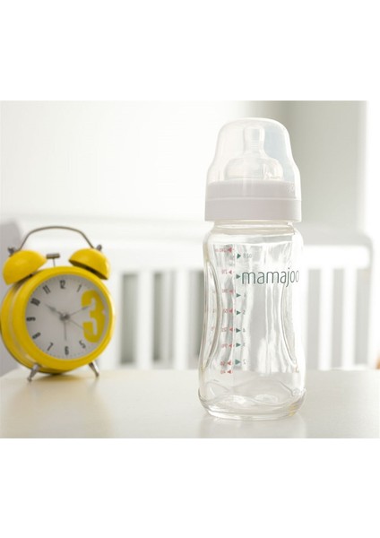 Şeffaf 240ML Cam Biberon, Sağlıklı ve Dayanıklı Bebek Ürünleri