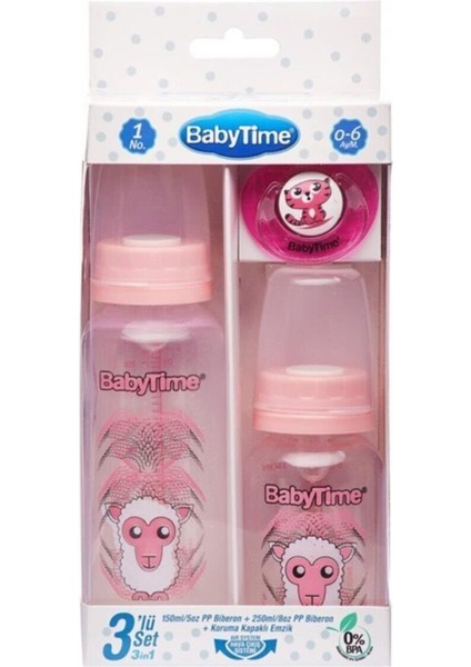 BT209 3'lü Biberon ve Emzik Seti, Pembe, Sağlıklı ve Güvenli Kullanım Için Ideal fiyatları