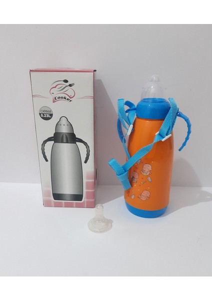 Renkli Karikatür Desenli Bebekler Için Termoslu Biberon fiyatları