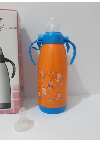 Renkli Karikatür Desenli Bebekler Için Termoslu Biberon modelleri