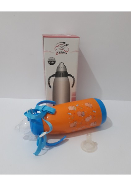 Renkli Karikatür Desenli Bebekler Için Termoslu Biberon