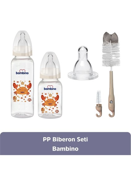 Turuncu Renkli, Güvenli ve Şık Bebek Biberon Seti, Pratik Kullanım Için Ideal.