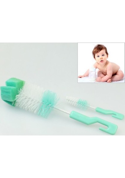 Iki Parça Biberon ve Şişe Temizleme Fırçası Seti