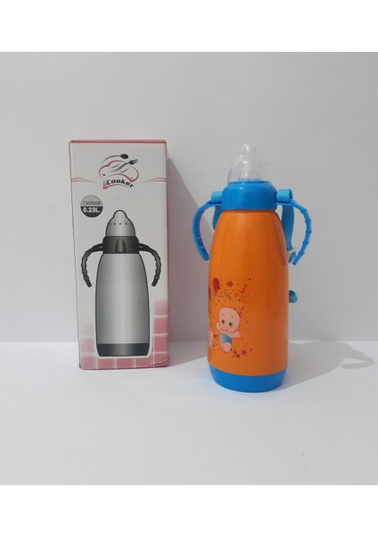 Sevimli Karikatür Desenli Termoslu Biberon, Bebekler Için Renkli ve Şık Tasarım fırsatları