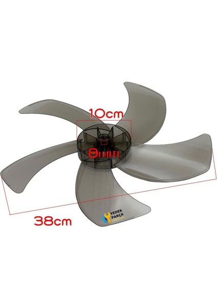 Cvs Uyumlu DN91004 Vantilatör Pervanesi / 5 Kanatlı - Sert Plastik - Kristal - Şeffaf fiyatları