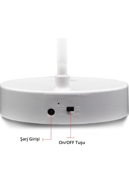 Şarjlı Dokunmatik 20 LED Çalışma Okuma Işığı Masa Lambası modelleri