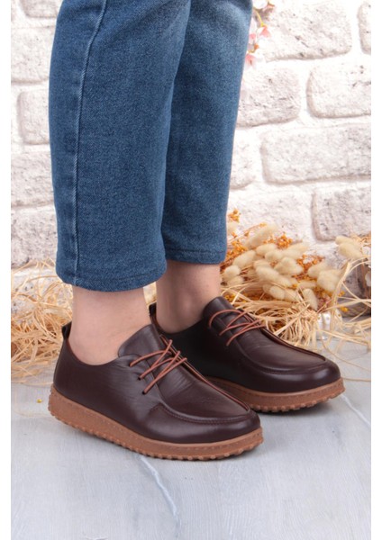 2610 Rahat Yumuşak Esnek Kauçuk Taban Hakiki Deri Kadın Ayakkabı modelleri