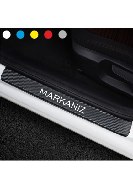 Fiat Doblo Için Özel Yeni Uyumlu Aksesuar Oto Bagaj ve Kapı Eşiği Özel Yeni Sticker Seti Karbon modelleri