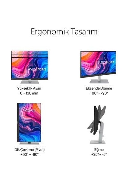 Proart 23.6"ıps PA247CV 5ms 75HZ Dp USB C Monıtör fiyatları