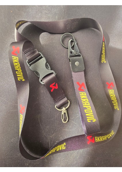 Akrapoviç 2'li Set Siyah Anahtarlık