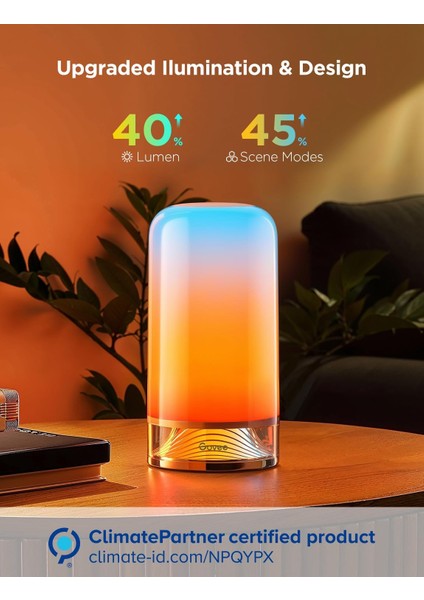 Akıllı LED Dokunmatik Masa Lambası | Rgbıcww Işık, Alexa & Matter Uyumlu, 64 Sahne Modu, 500 Lümen, Zamanlayıcı Destekli fiyatları