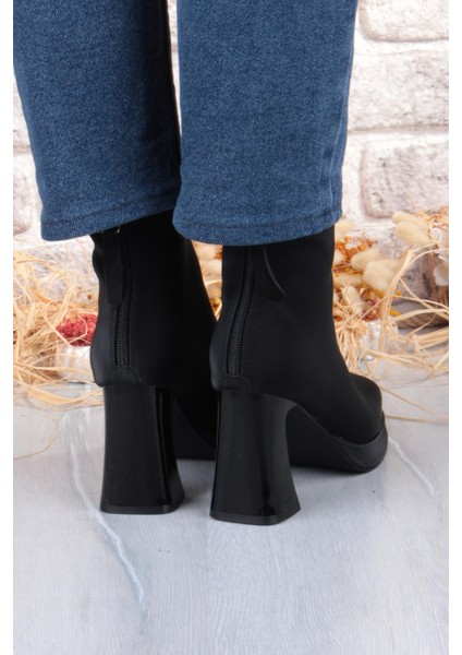 İthal Seri Platform Fermuarlı Kadın Bot 414 - Siyah - 36 fırsatları