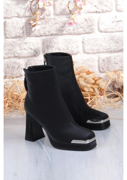 İthal Seri Platform Fermuarlı Kadın Bot 414 - Siyah - 36 indirimleri