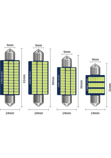 31MM Sofit LED C5W Canbus Tavan Plaka Ampul 1 TAKIM fiyatları
