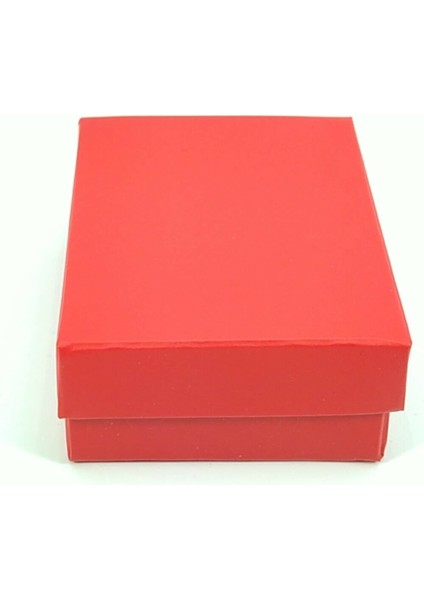 Kırmızı Karton Kolye&Bileklik&Set Kutusu (Süngerli) 24 Adet