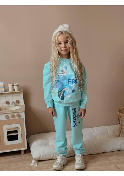 Frozen Elsa 2 Iplik Kumaş Kız Çocuk Alt Üst Takım Süper Kalite fırsatları