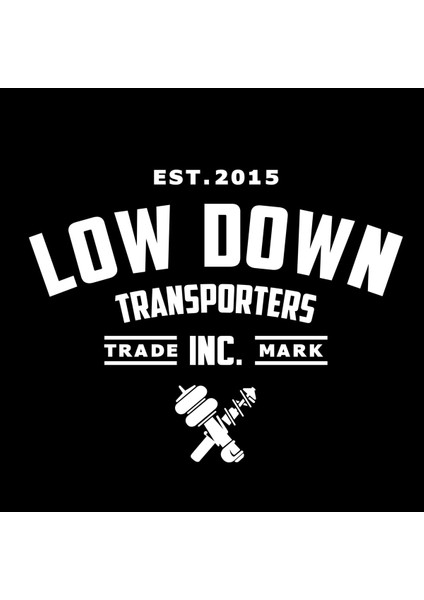 Low Down Transpoerter Arka Cam Özel Yeni Sticker 40*31 cm