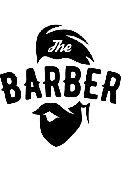 The Barber Oto Özel Yeni Sticker Siyah 30 x 30 cm