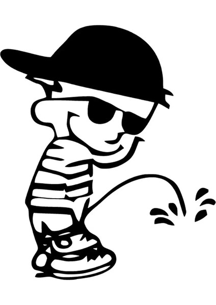 Yaramaz Çoçuk Sticker 10 x 12 cm