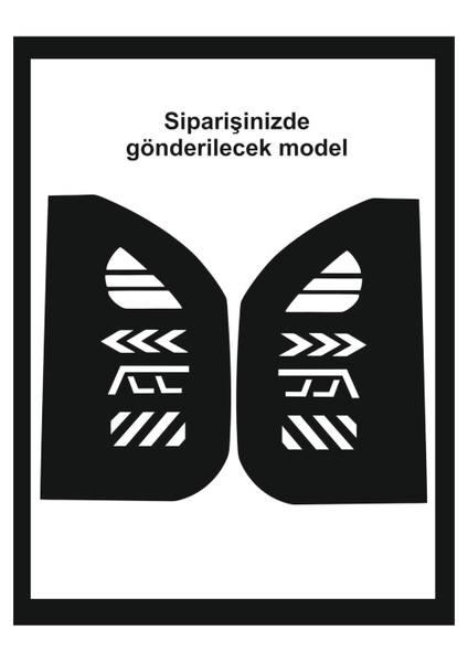 Tourneo Courier Için Özel Yeni Uyumlu Aksesuar Stop Farı LED Görünümlü Oto Özel Yeni Sticker