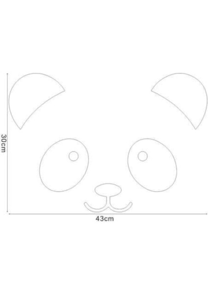 Yatak Odası Duvar Özel Yeni Sticker Sevimli Panda Desen Çıkarılabilir Dekoratif Özel Yeni Sticker fiyatları