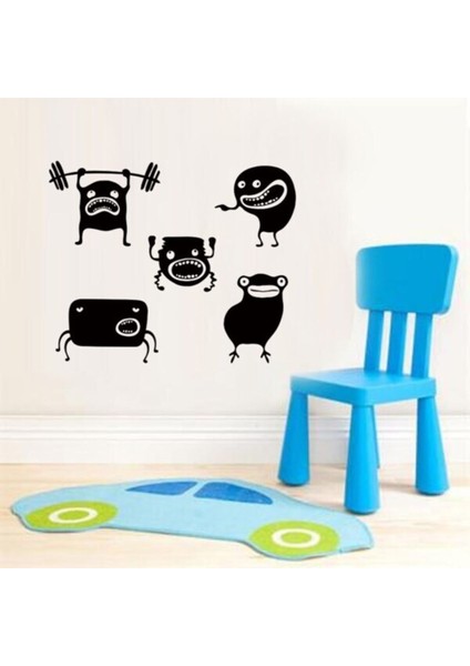 Çocuk Odası Duvar Özel Yeni Sticker Karikatür Sevimli Canavarlar Desen Duvar Dekorasyonu fiyatları