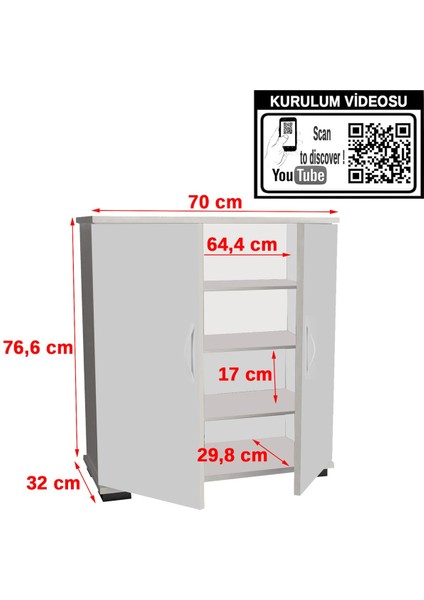Ayakkabılık 2 Kapaklı Ayakkabı Dolabı Çok Amaçlı Dolap Mutfak Dolabı Ofis Dolabı modelleri