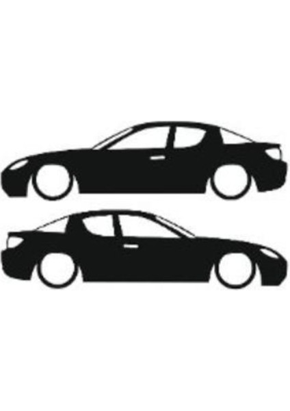 Otomobil Tasarım Oto Özel Yeni Sticker Model 20 Siyah 16*6 cm