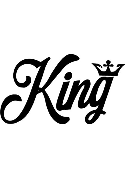 King Tac Duvar Dekor Sticker 40 x 24 cm