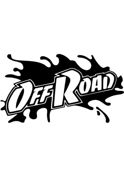Off Road Su Sıçraması Duvar Dekor Sticker 40 x 24 cm