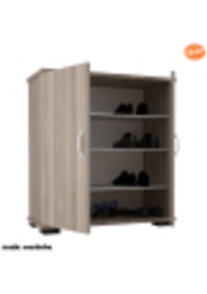2 Kapaklı 4 Raflı Ayakkabılık Çok Amaçlı Dolap Ofis Dolabı fırsatları
