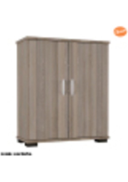 2 Kapaklı 4 Raflı Ayakkabılık Çok Amaçlı Dolap Ofis Dolabı indirimleri