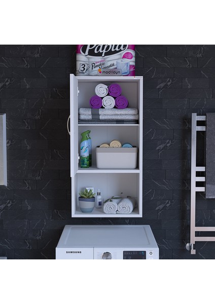 50 X85X 32.5 Çok Amaçlı Dolap Asma Banyo Dolabı Makina Üstü Çok Amaçlı Dolap Banyo Dolabı