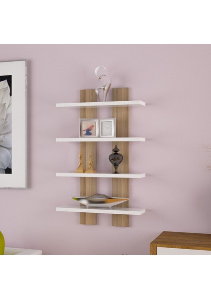 Dort Raflı Duvar Unitesi Ofis Dort lu Kitaplık Salon Duvar Rafı fırsatları