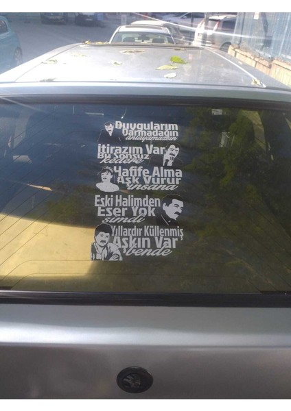 Eskiler Kuşağı Arka Cam Yazısı Özel Yeni Sticker 40*20 cm fırsatları