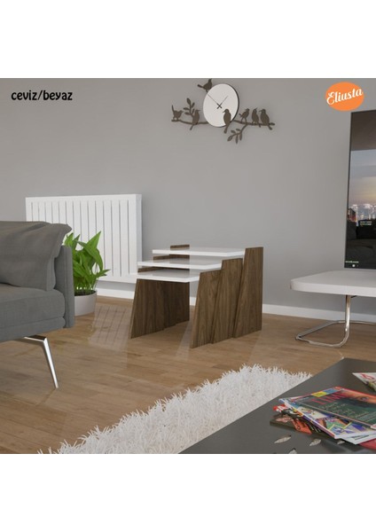 3 Lu Zigon Sehpa Takımı Sunum Sehpa fırsatları