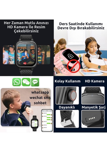 KT19 Android 4g Sim Kartlı Akıllı Çocuk Takip Saati