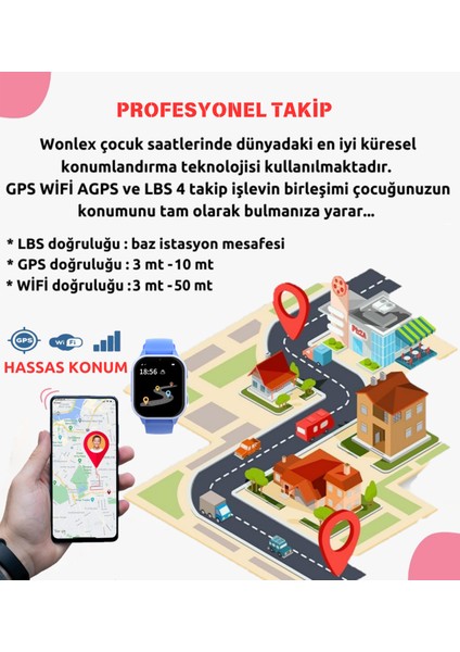 KT19 Android 4g Sim Kartlı Akıllı Çocuk Takip Saati